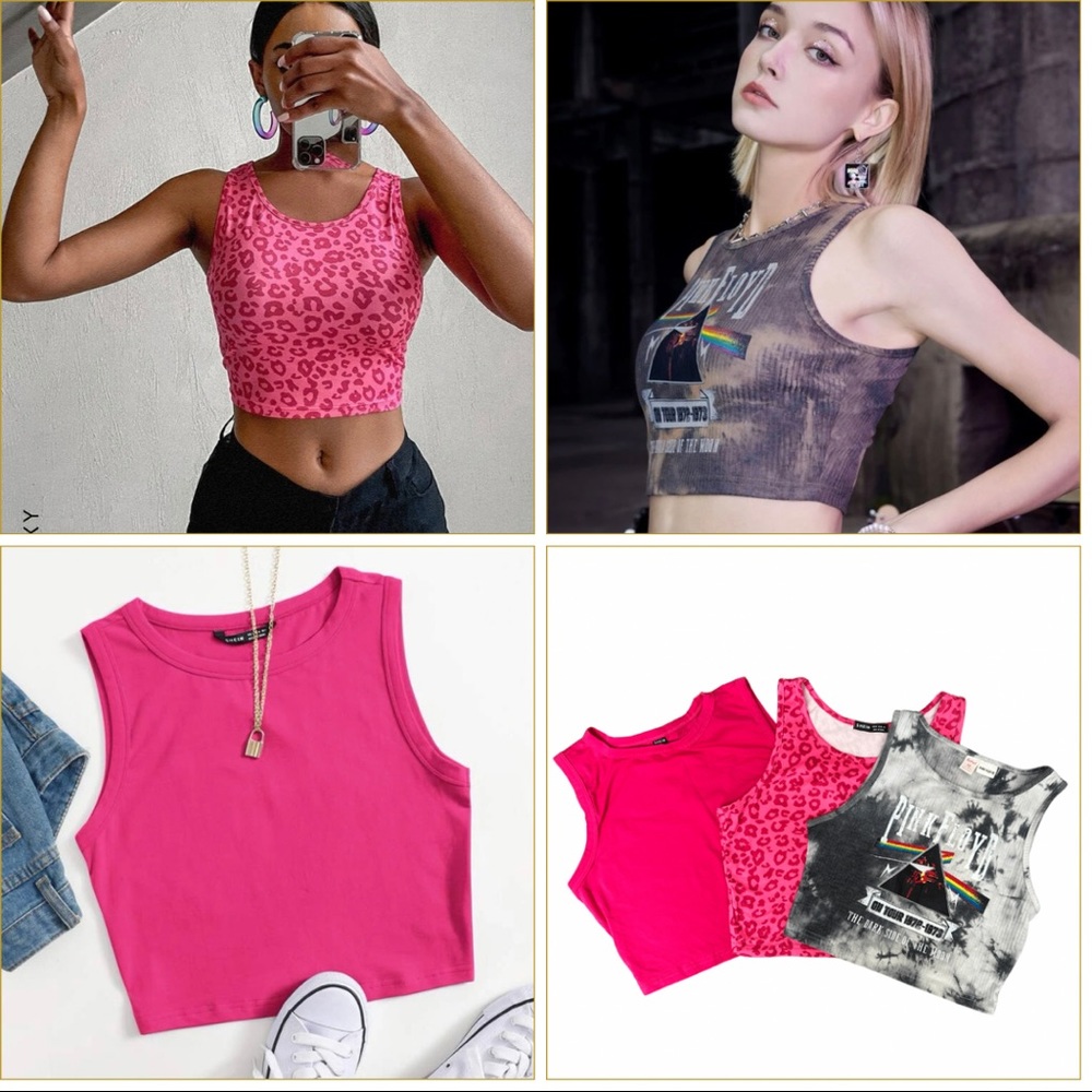NWOT 3 Crop Top Tanks